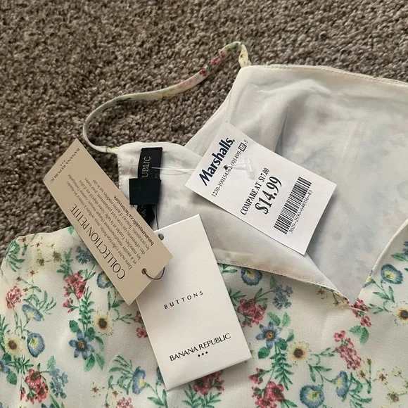 Banana Republic Green Ruffled One Shoulder Sundress - Picture 5 of 6